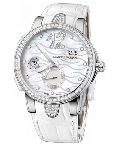 Fake Ulysse Nardin Dual Time 243-10B-3C / 691 women's watches